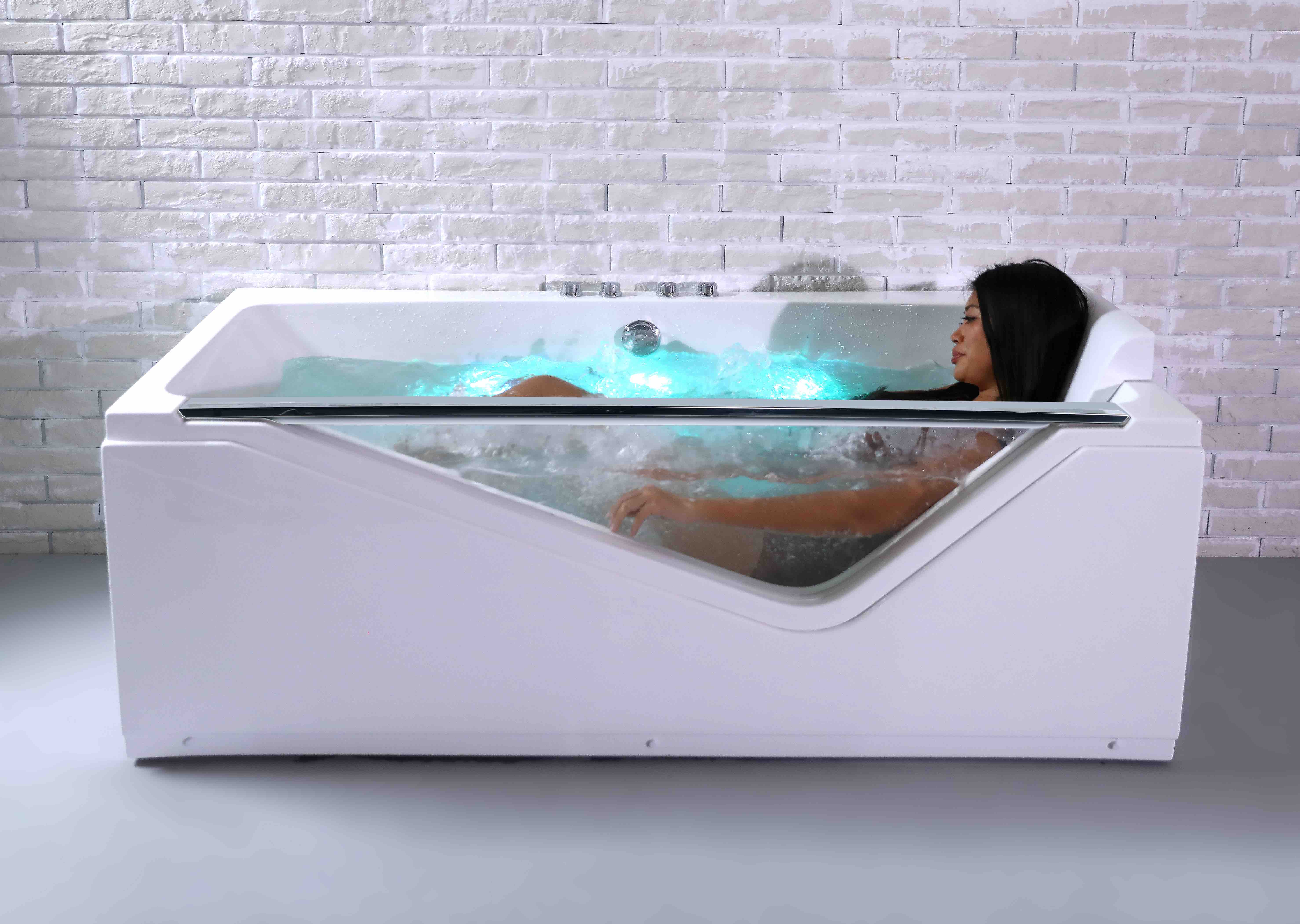 Baignoire balnéo droite INDRA Wave L170xl80xH63cm, by SPALINA - 5
