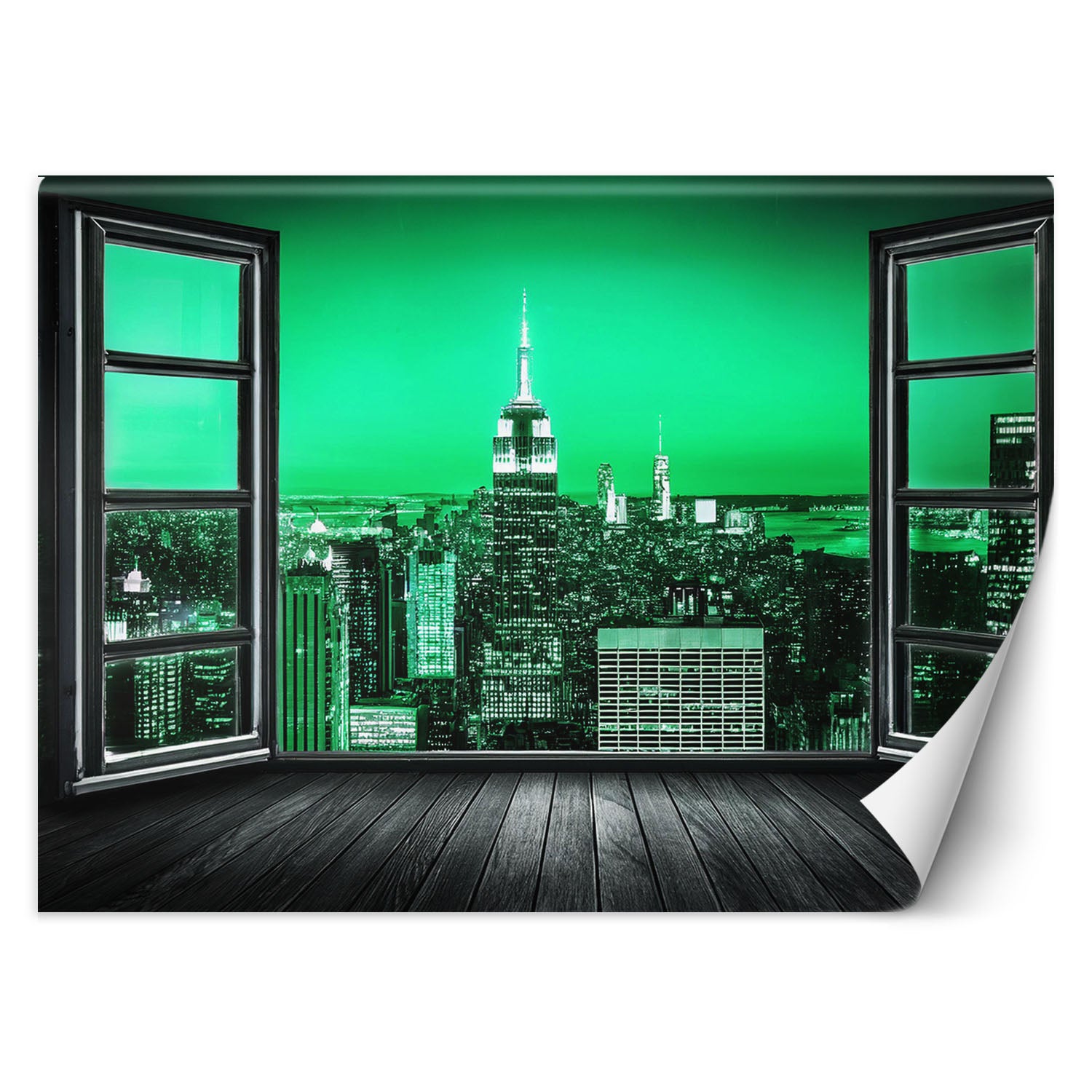 Fototapeta, Widok z okna Zielone Miasto 350x245