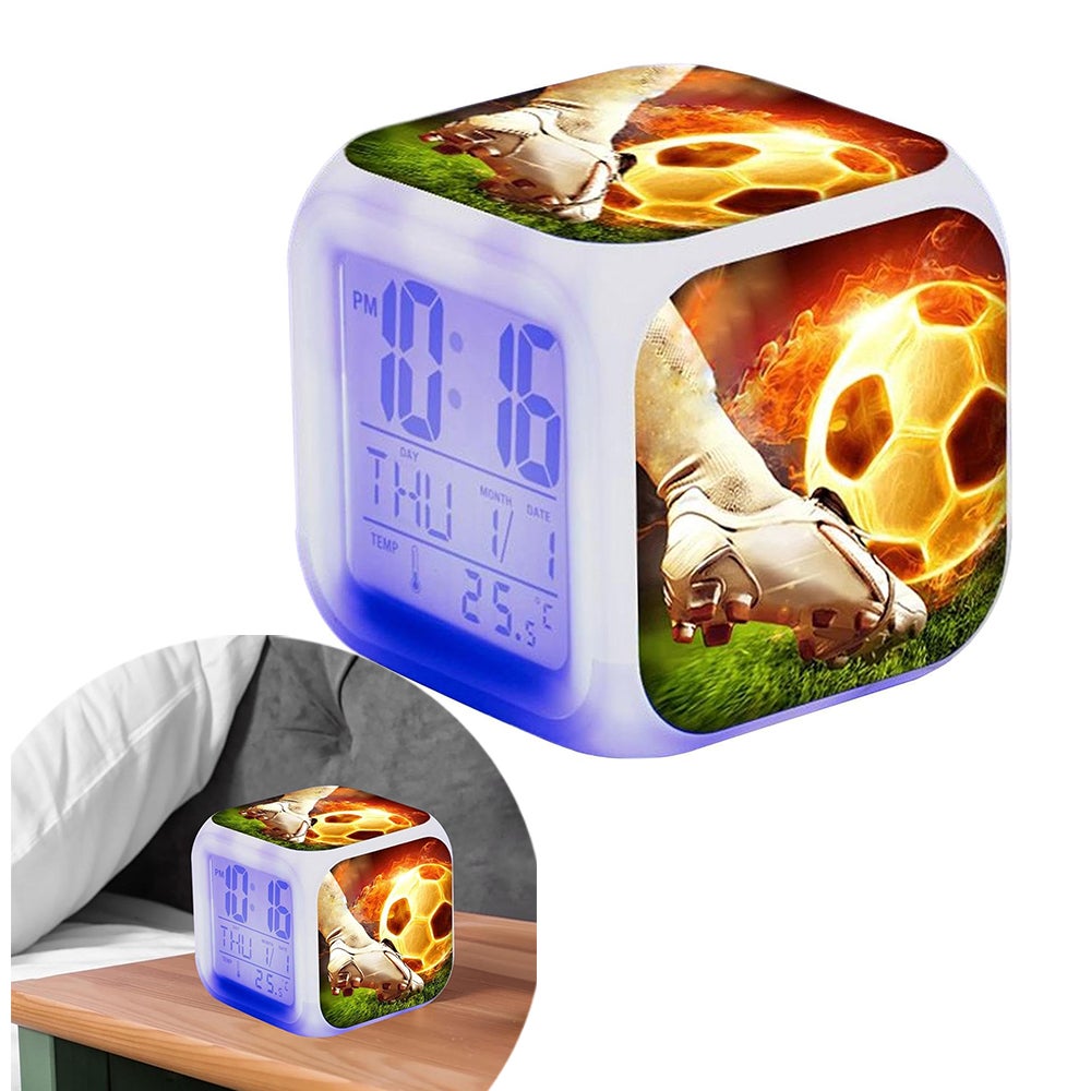 Réveil Numérique 3D Spiderman – Veilleuse LED – Date Et Alarme – Officiel – Pour Chambre D’enfant