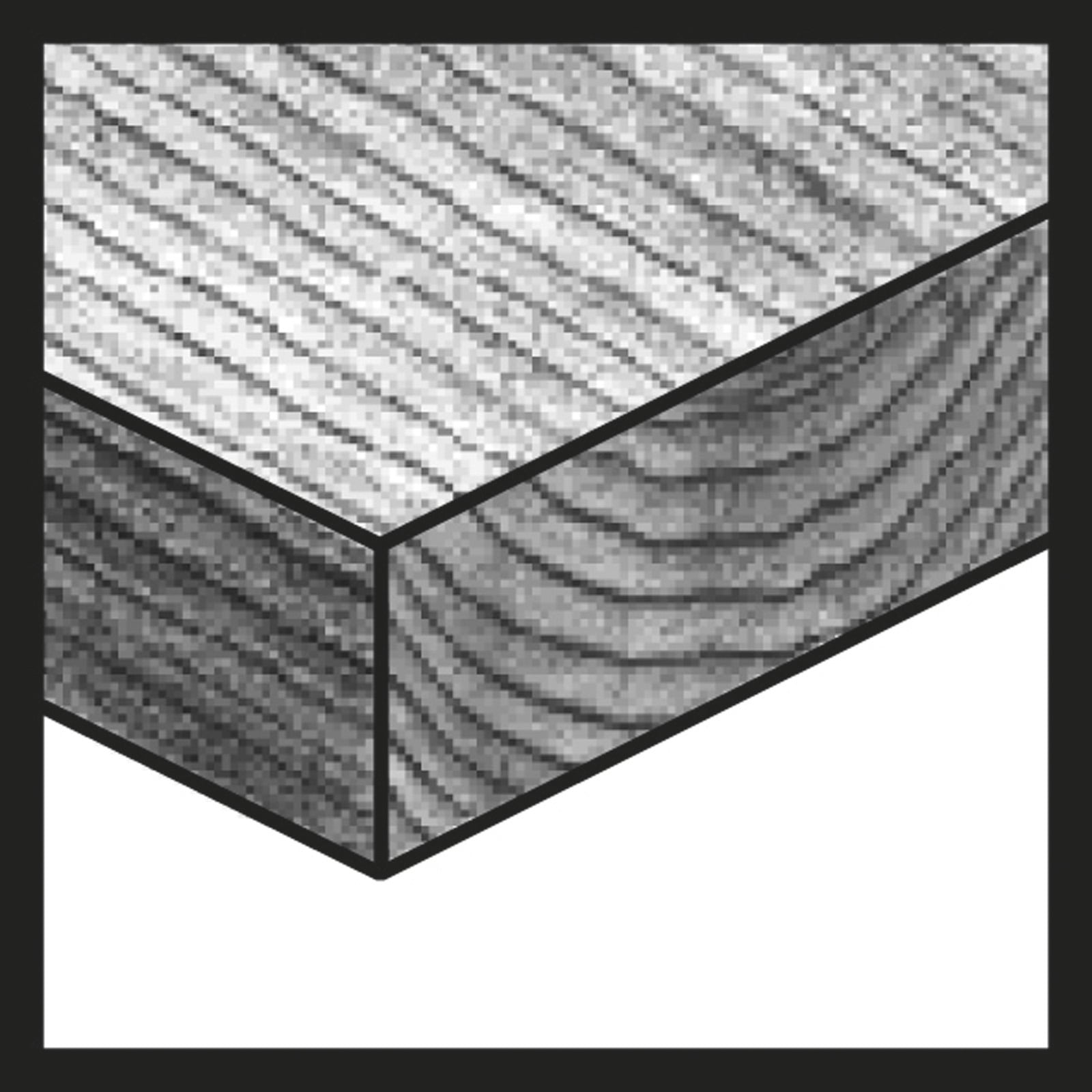 Meche Bois Queue Six Pans 1/4 Ø4X43X88mm - 4