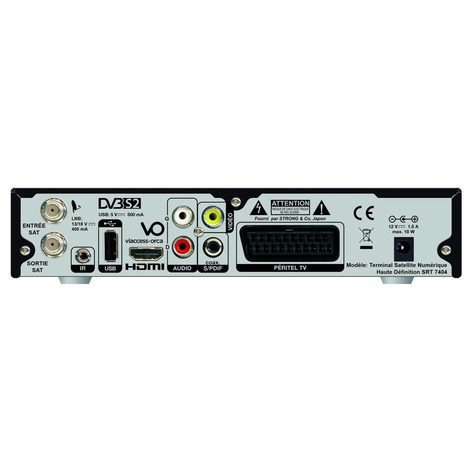 Récepteur Décodeur Enregistreur Satellite HD STRONG SRT 7404 + Carte TNTSAT - chaînes TNT et radio ASTRA 19.2, Time-Shift - 3