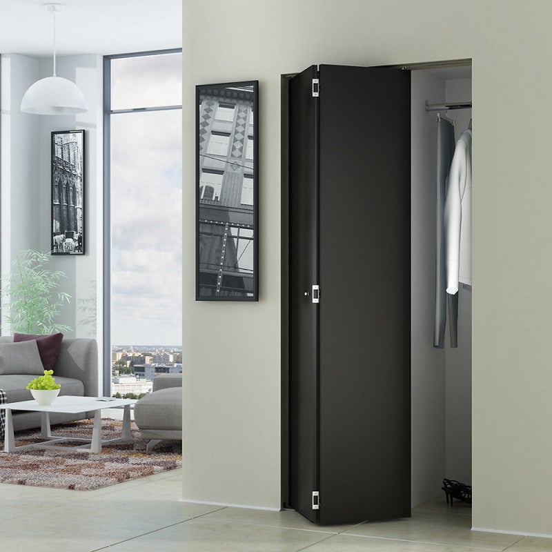 Système coulissant pliant SLID'UP 200 pour porte de placard 2 panneaux - rail 908 mm - 14 kg - 3