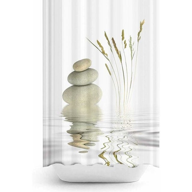 Rideau de Douche 120x200 cm Impression numérique Design Moderne Tissu Polyester imperméable Lavable résistant à la moisissure avec Crochets Inclus