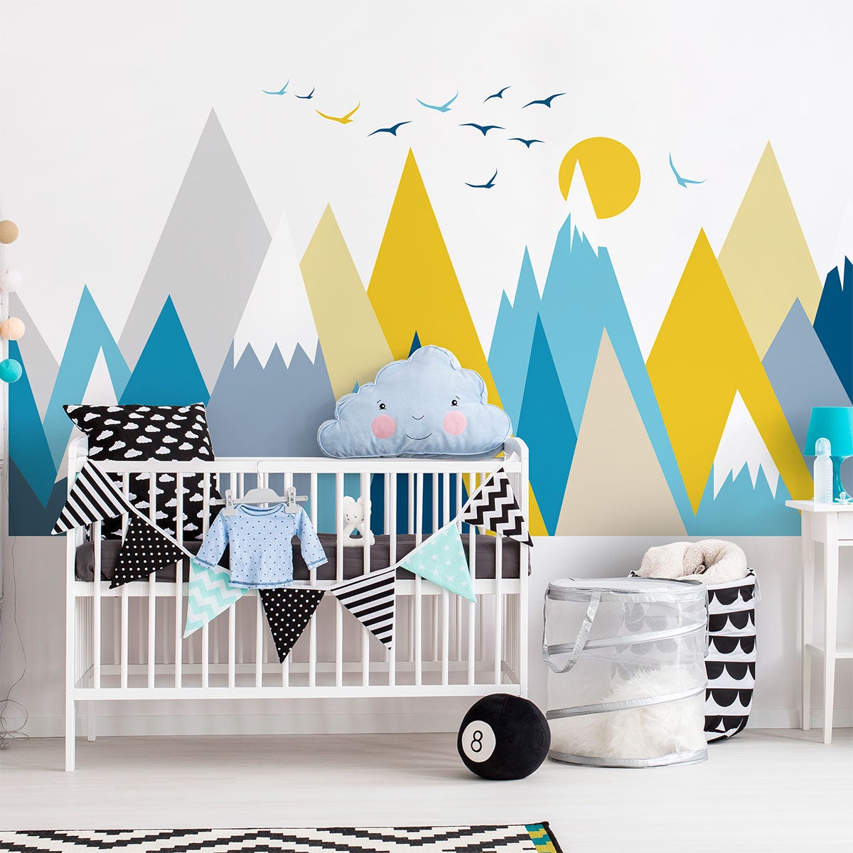 Adesivo bambino di montagna scandinavo betika - Sticker adesivo - adesivi murali - 80x120cm - 3