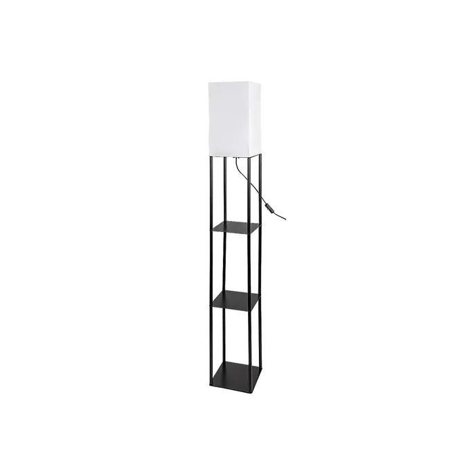 Lampa podłogowa stojąca Bronn czarno-biała 1xE27x40W wym: 150 x 22 x 22 cm metal Rabalux