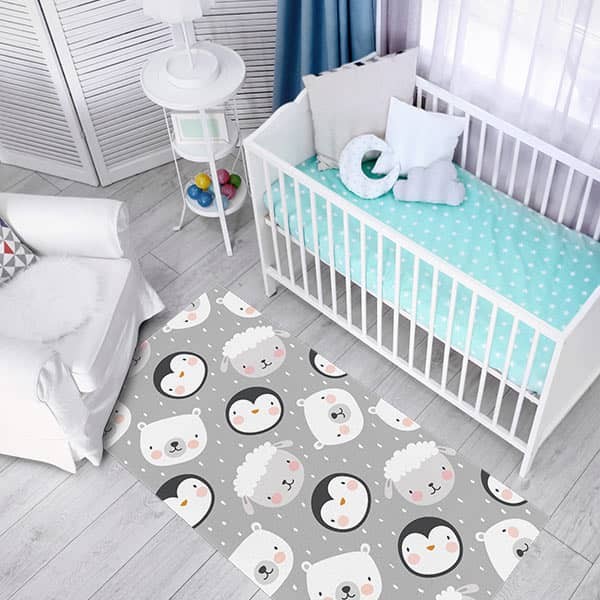 ALFOMBRA VINÍLICA ANIMALES BEBÉS 150 X 75CM Leroy Merlin