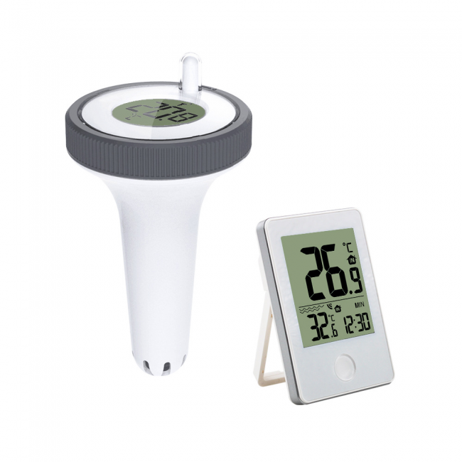 Szt. Elektroniczny miernik temperatury wody z odbiornikiem cyfrowym i wyświetlaczem LCD do akwarium/spa/stawu rybnego