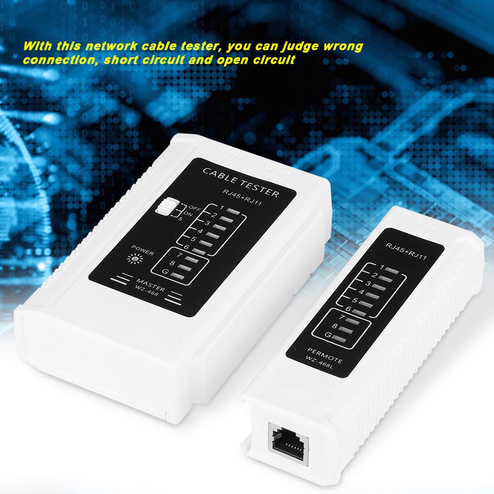 Testeur de câble réseau multifonctionnel RJ45 RJ11 Outil de test de réseau Ethernet LAN - 6