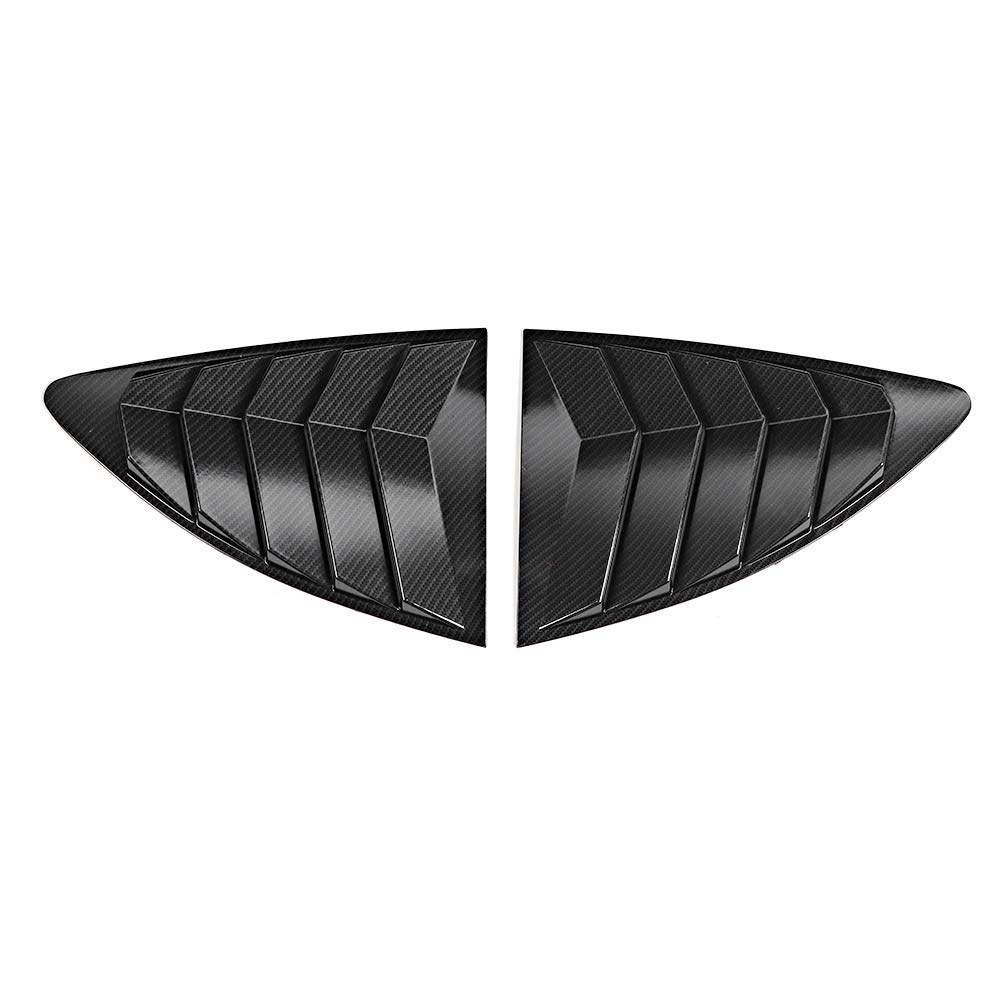 Mulcort Lot De 4 Becquets Universels ABS Pare-Chocs Avant Voiture - Spoiler Noir Brillant