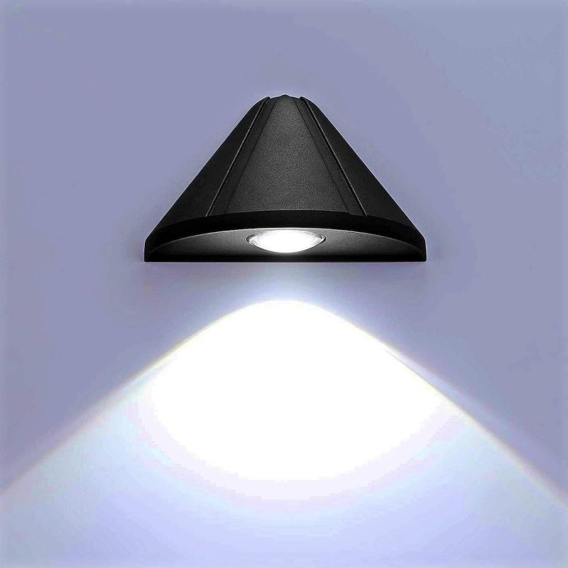 5W Zewnętrzna lampa ścienna LED, wodoodporna IP66, nowoczesna metalowa lampa ścienna zewnętrzna, oświetlenie zewnętrzne/wewnętrzne do pomieszczeń