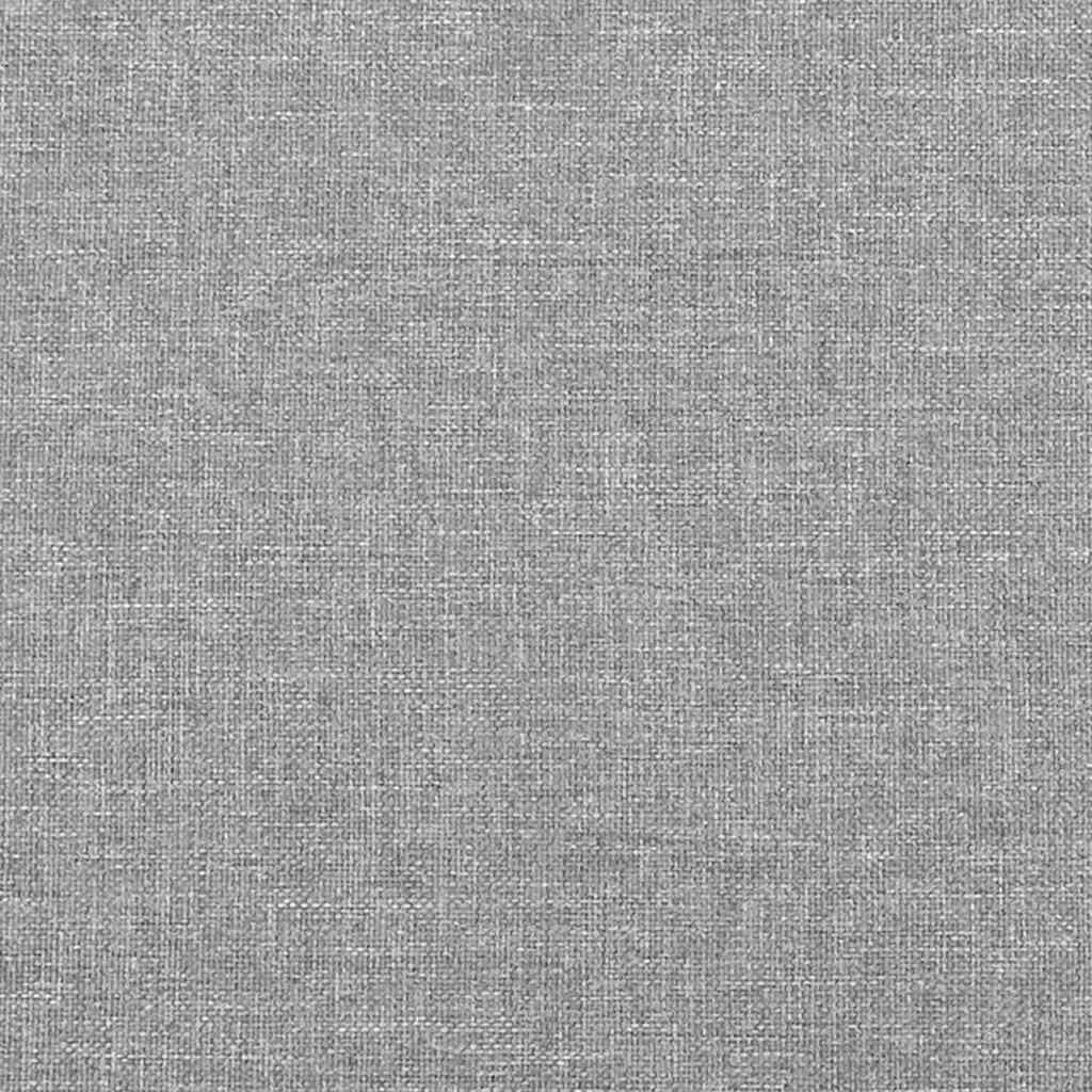 Cadre de lit sans matelas gris clair 180 x 200 cm en tissu - 8