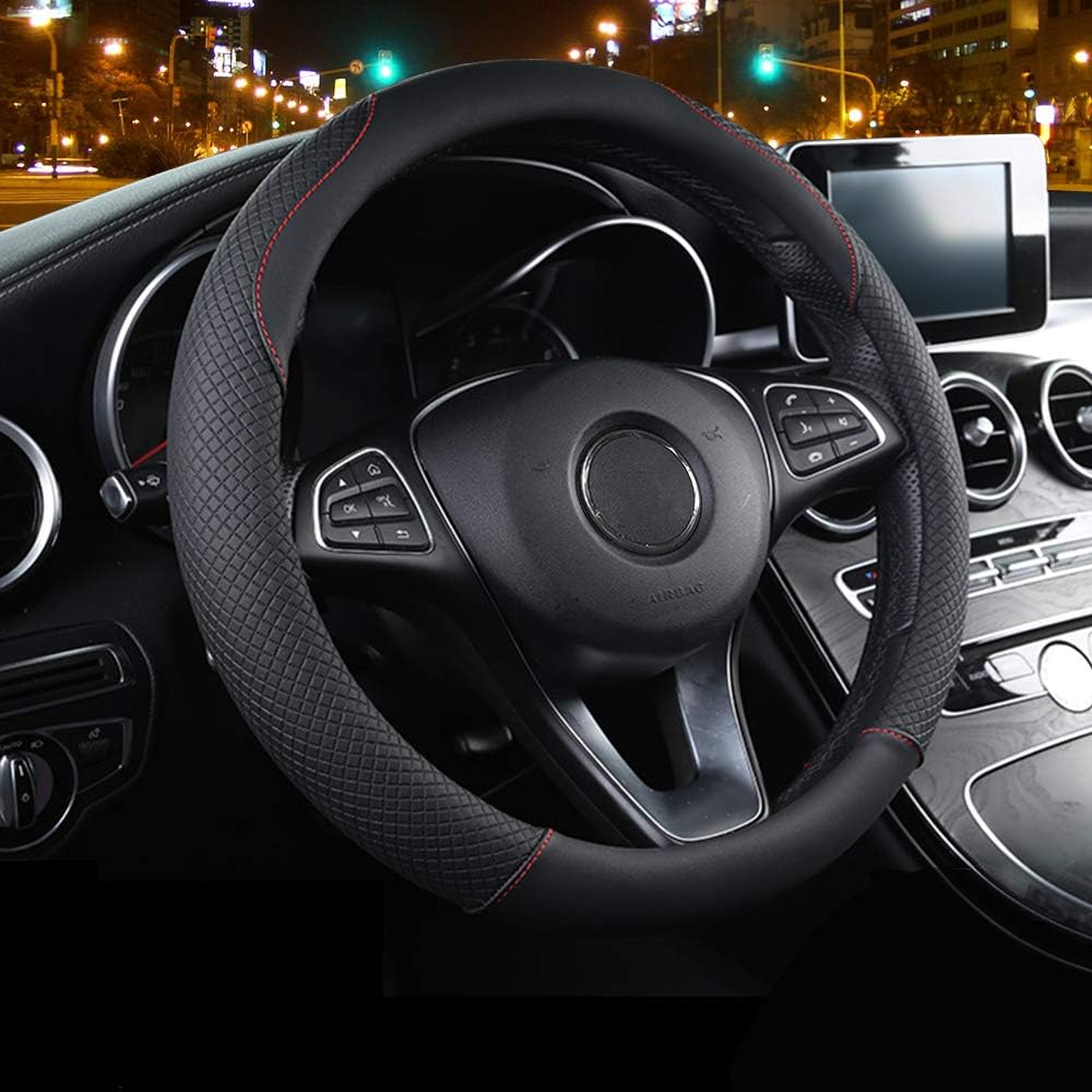 29--33053-M - INTERNO - - COPRIVOLANTE IN MICROFIBRA ROSSO DIAMETRO 37 - Foto 6