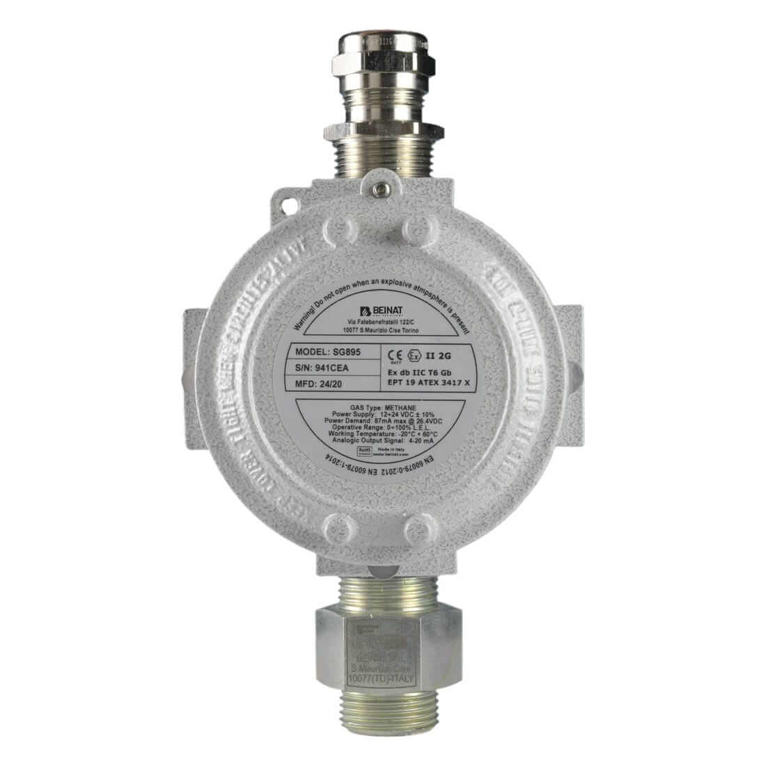 <b> Sonda wodorowa w obudowie przeciwwybuchowej do stref zagrożonych wybuchem SG895-Atex - Beinat  <br> II 2G Ex db IIC T6 Gb - EPT 19ATEX 3417X </b>