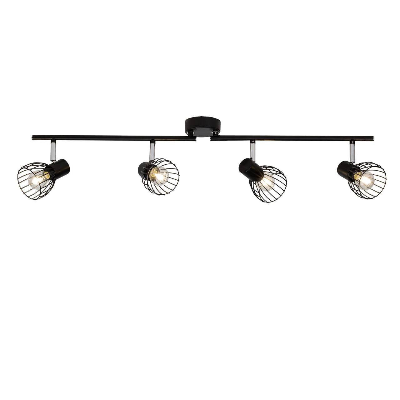 BRILLIANT Tolosa spot bar 2 płomienie kremowe / przydymione szkło oświetlenie wewnętrzne, spoty, pręty | 2x D45, E14, 6W, nadaje się do lamp wiszących