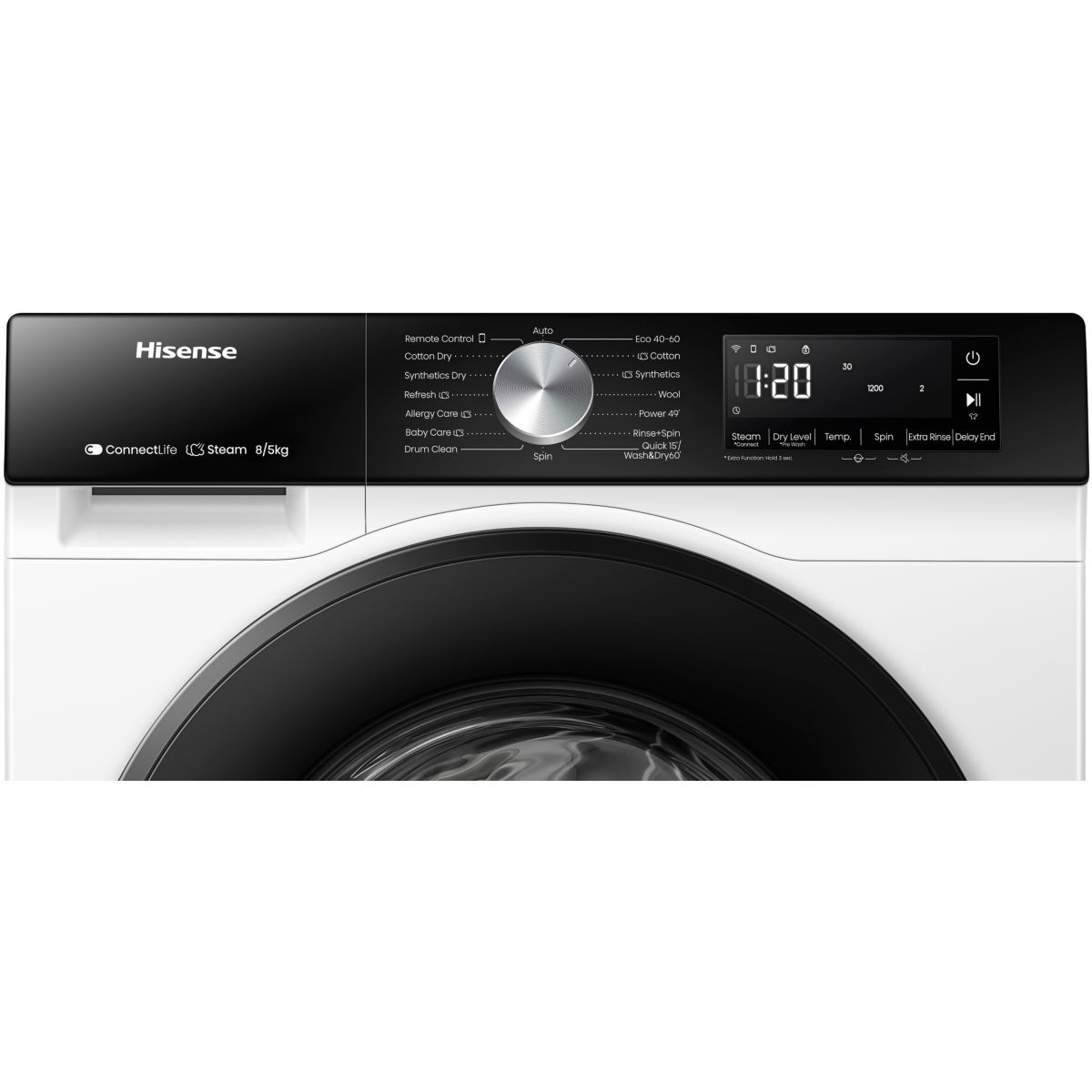 Lavasecadora HISENSE WD3S8043BW3 Blanco 8/5Kg - 5