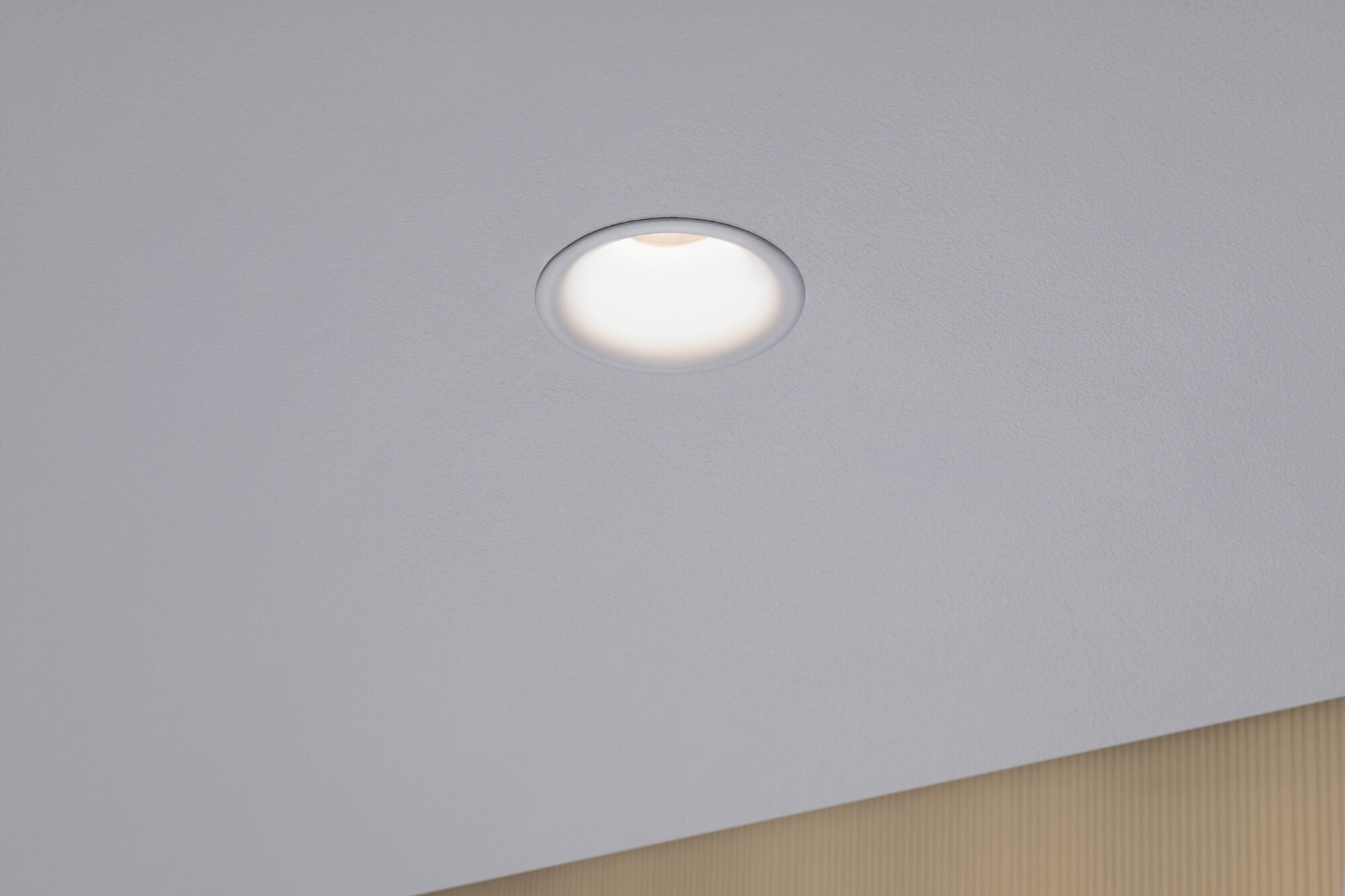 Spot encastré LED Cymbal Coin Kit de base IP44 rond 77mm Coin 3x6W 3x440lm 230V gradable Dim to warm Blanc dépoli - 4