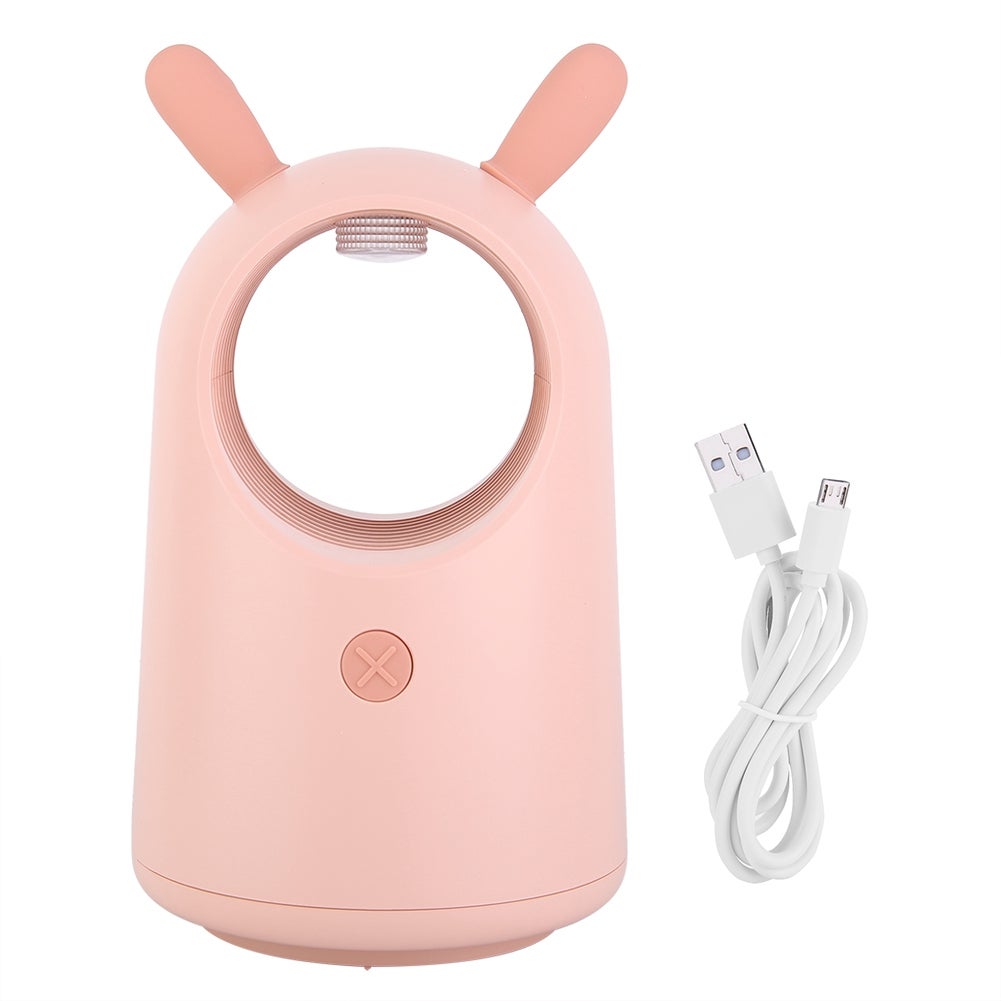Wewnętrzna lampa LED USB przeciw komarom, pułapka na muchy, insekty, łapacz owadów (różowa)