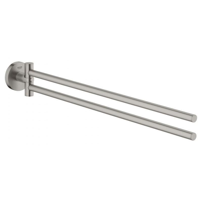 Grohe Essentials - Authentic Doble De Toalla Plana, 1 Pieza, 40654en1, Plateado, 40654001