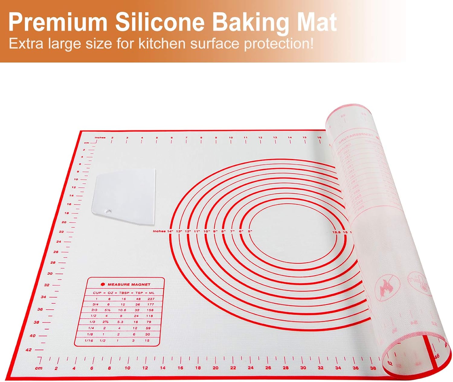 Tapis De Cuisson En Silicone, Antiadhésif, Antidérapant, Lavable