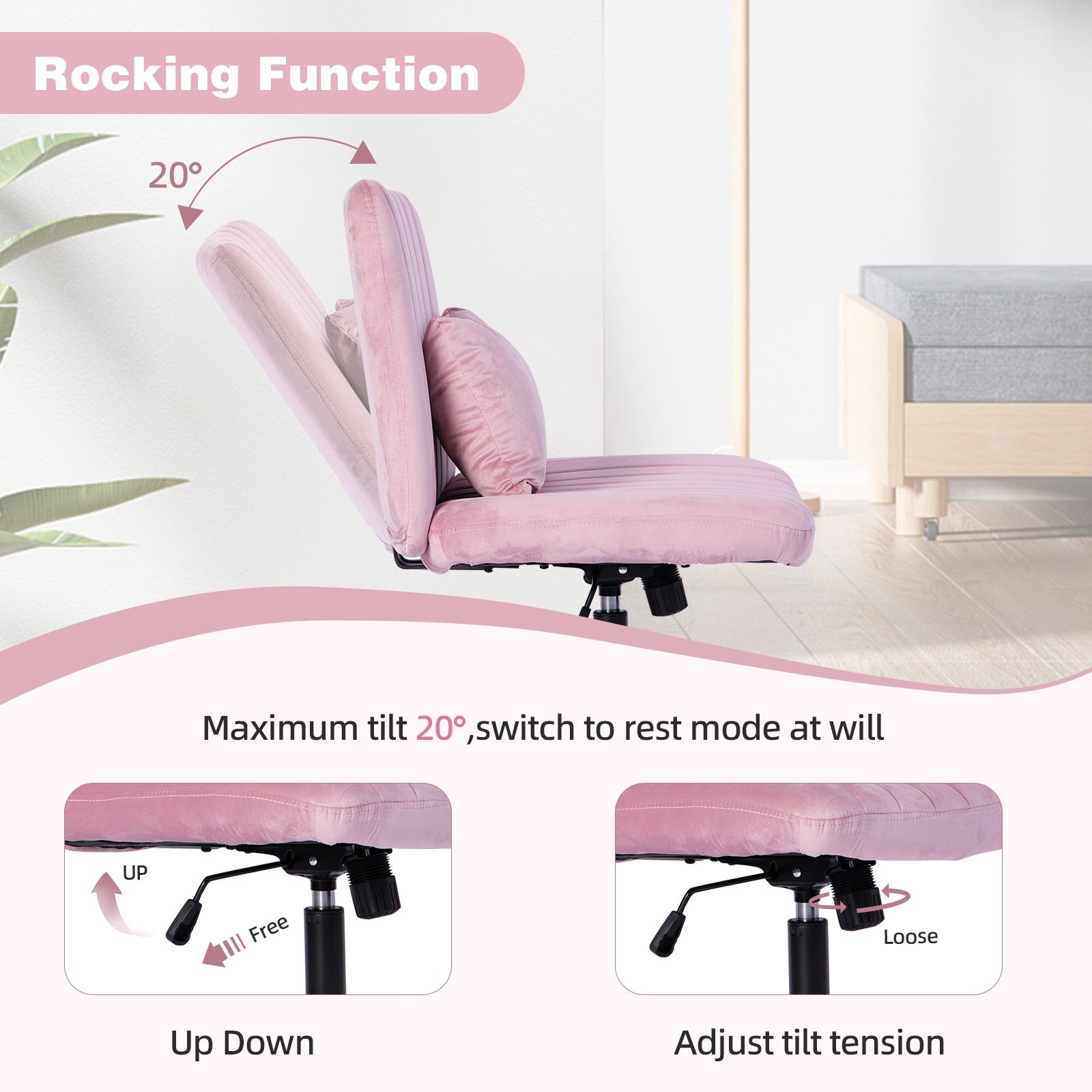 Scaun de birou modern home office - scaun pivotant reglabil pe inaltime ...