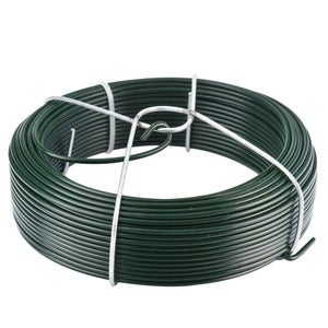 Fil De Fer Plastifié WERKA PRO 2.3 Mm - Rouleau 100 M - Pour Jardin, Bricolage, Fixation