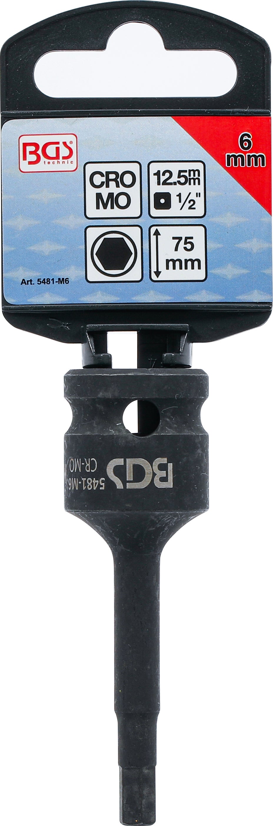 BGS Douille à embouts à choc | longueur 75 mm | 12,5 mm (1/2