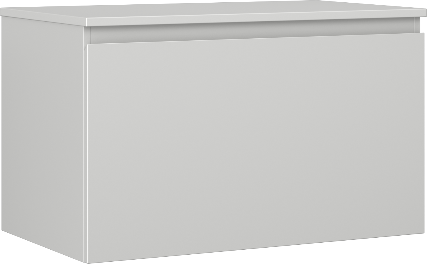 Mexen Orio szafka łazienkowa podumywalkowa 80 cm z blatem, 1 szuflada, szara mat - 91A10-08047-1-BFC62