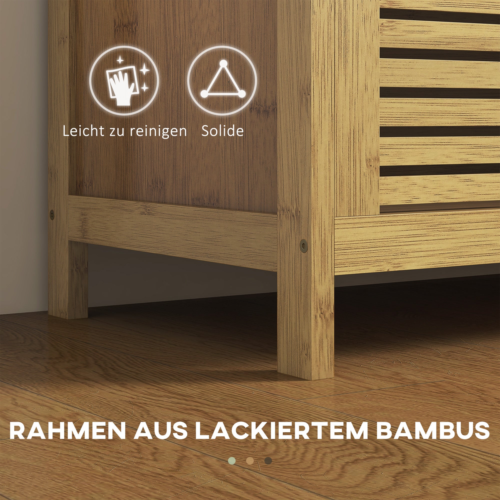 Banc à chaussures avec coffre et rangement, en bambou, siège confortable avec coussin pour entrée et couloir, 100x40x60 cm - 6