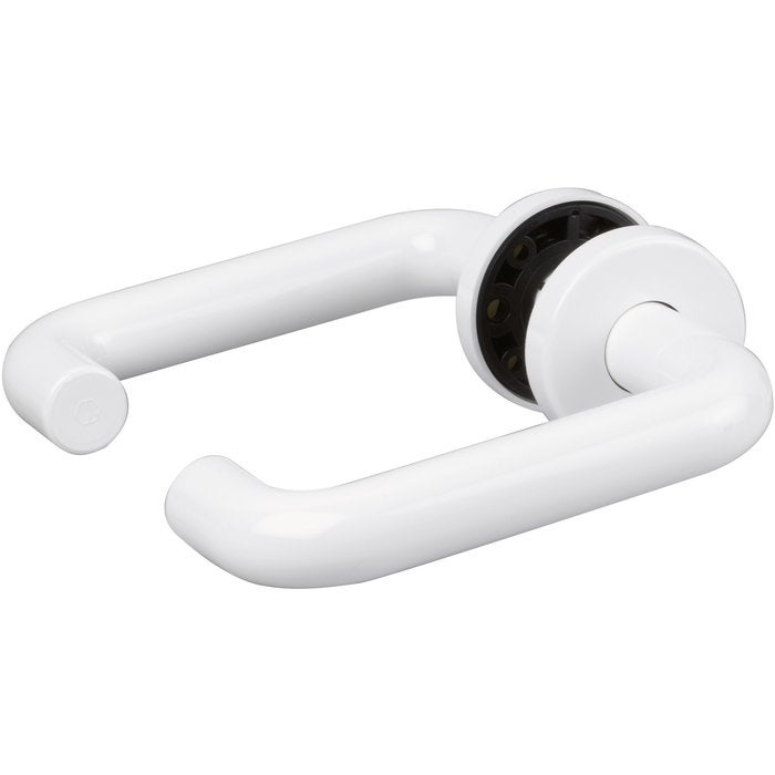 Poignée de porte sur rosace blanc - Clé I - Paris - Hoppe et cie - 2