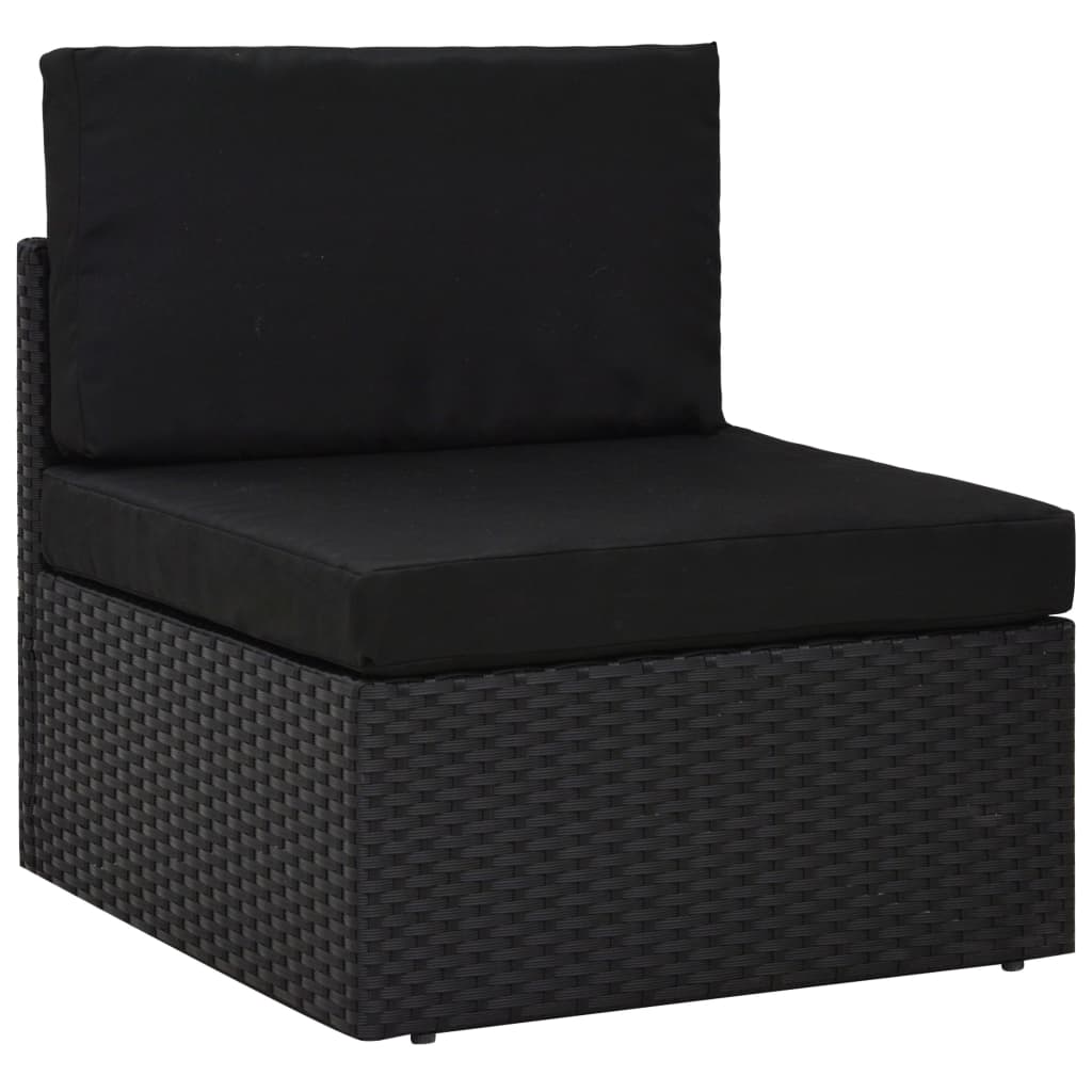 Mobili Da Giardino Mobili Da Esterno Set Di Mobili Da 6 Pezzi Con Cuscini Grigi In Resina Intrecciata 80467760