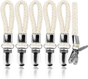 PRETYZOOM 4 Pièces Porte-Serviettes En Corde De Coton Support