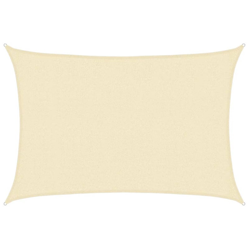 Żagiel przeciwsłoneczny 160 g/m² Kremowy 2,5 x 4 m HDPE