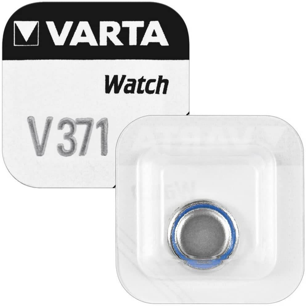 VARTA Blister 1 Pile Oxyde Argent Montres V371 (SR69) SR920SW 1,55 Volt x 2 - 2