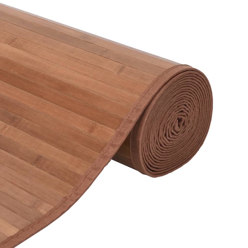 Tapis rectangulaire naturel 60x200 bambou - 4