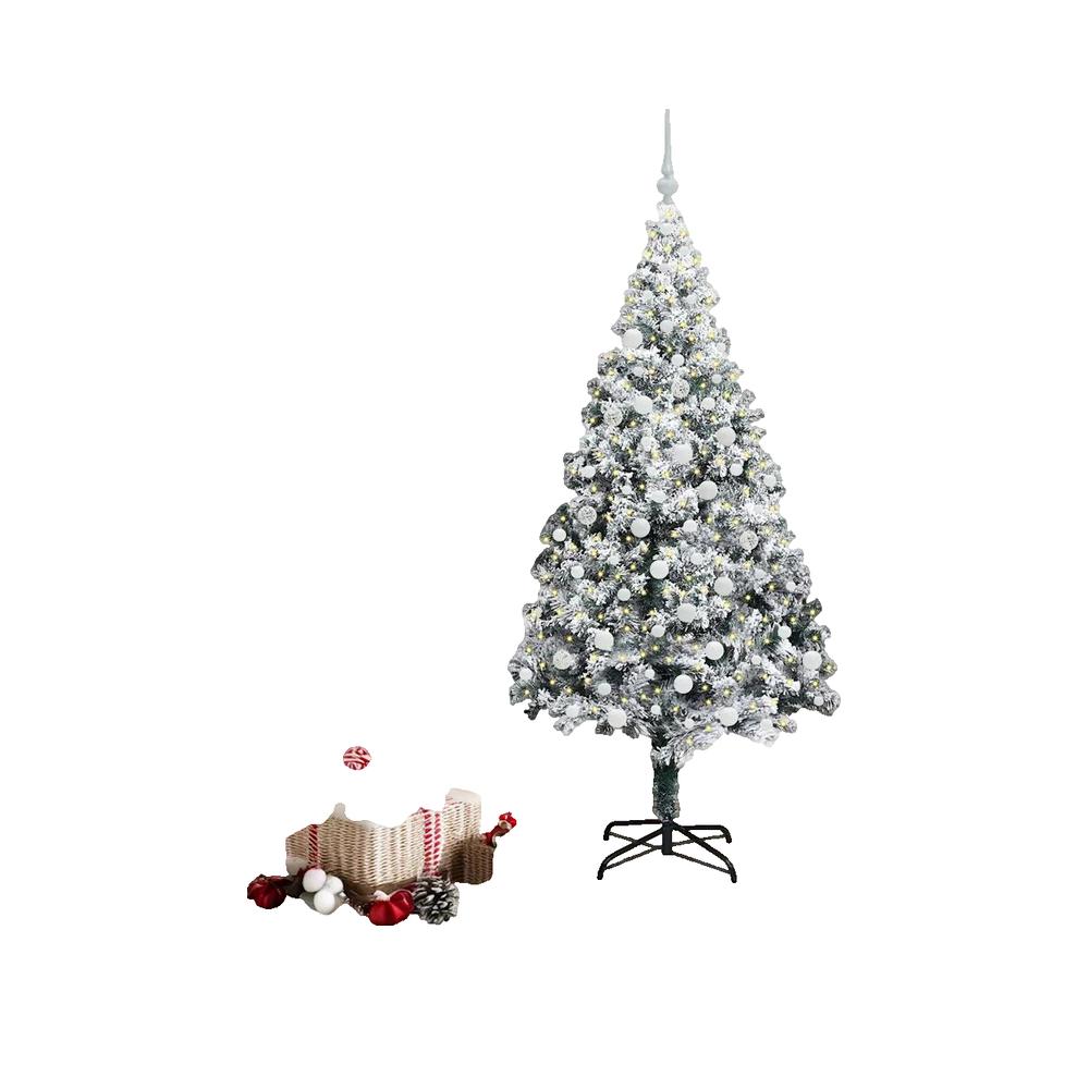 Choinka sztuczna vidaXL 180 cm zielona z 300 lampkami LED