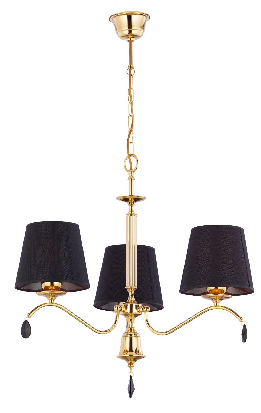 Lustre classique en métal élégant E27 3 lumières lampe suspendue pour ...