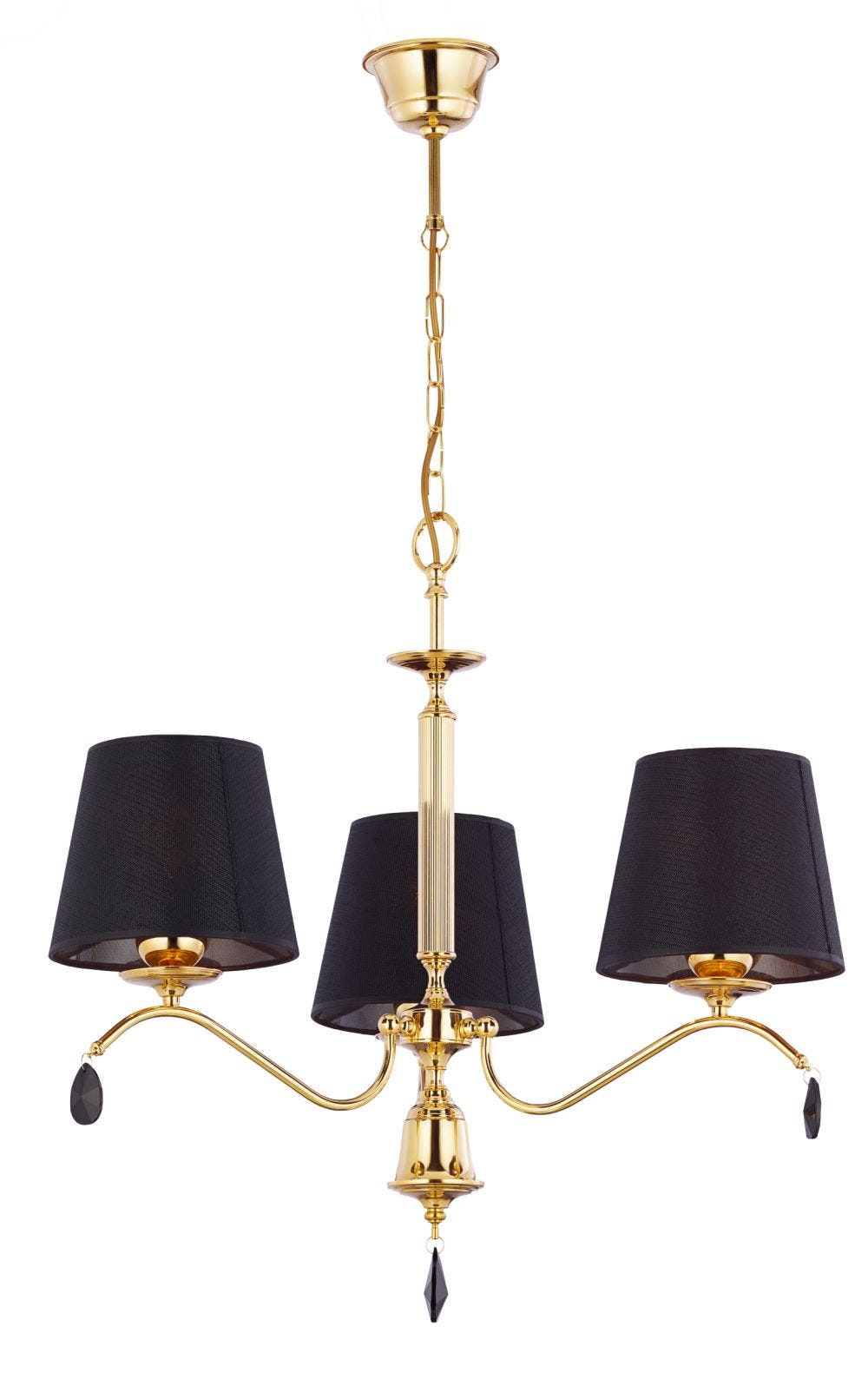 Lustre classique en métal élégant E27 3 lumières lampe suspendue pour ...