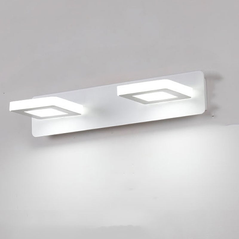 Lustro ścienne 10W do makijażu Nowoczesne lustro ścienne LED do łazienki, kąt obrotu 360°, 3000K