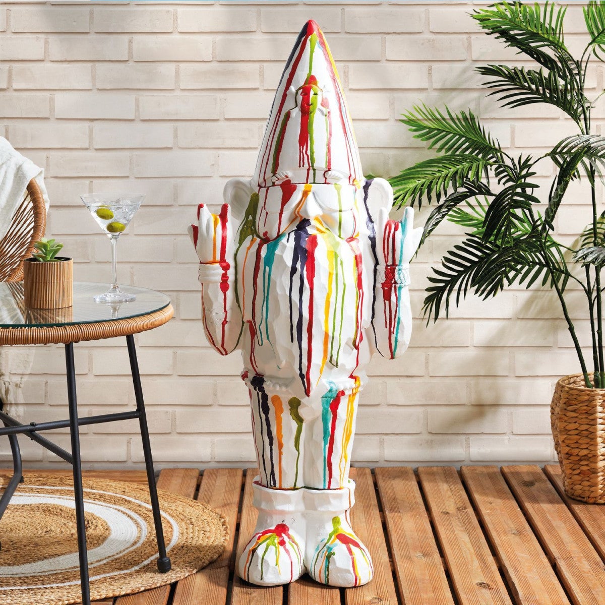 Statue - Home Deco Factory - Nain Rockeur - Multicolore - 4