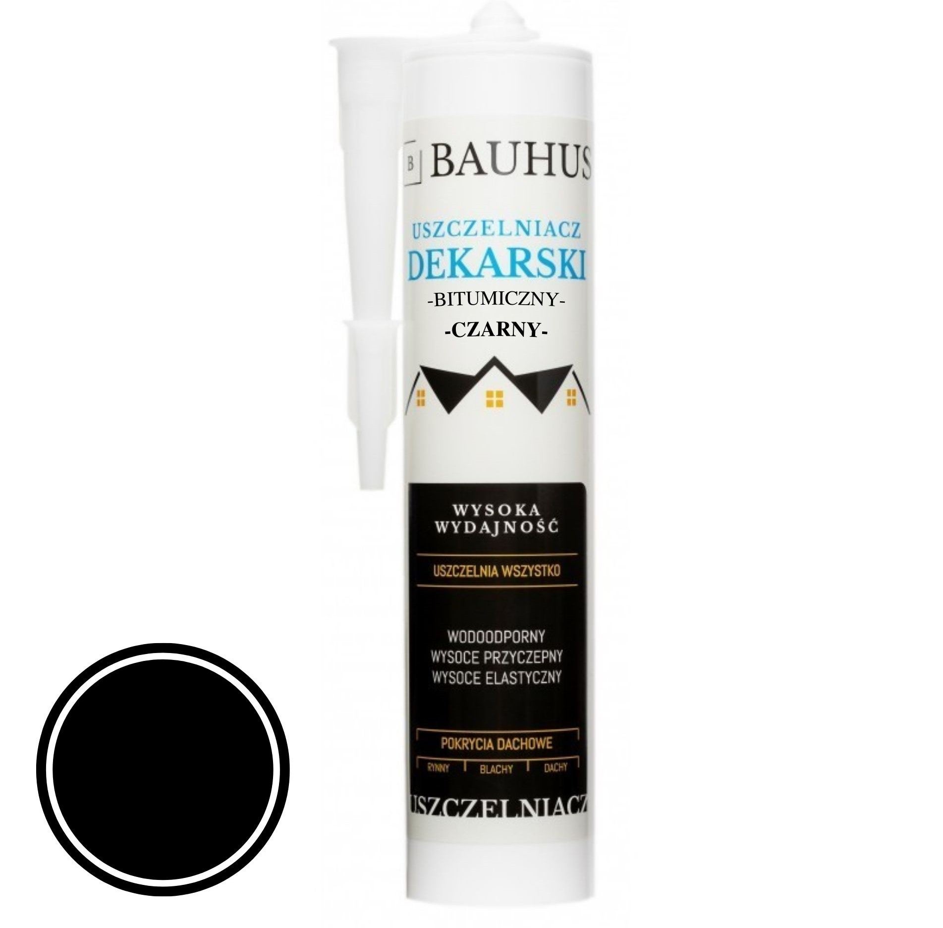 Uszczelniacz bitumiczny dekarski CZARNY 280 ml