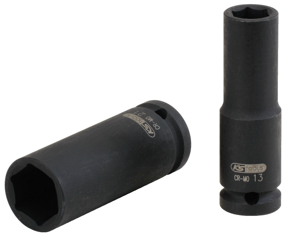 KS Tools 515.1109 1/2" Bussola esagonale p.avvitatori ad impulsi,lunga,9mm