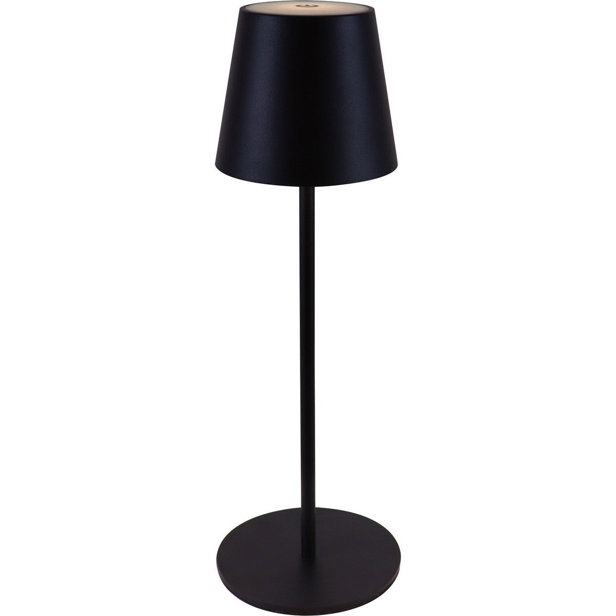 Akumulatorowa Lampa Stołowa Agata, Metal, Czarny, Majestic