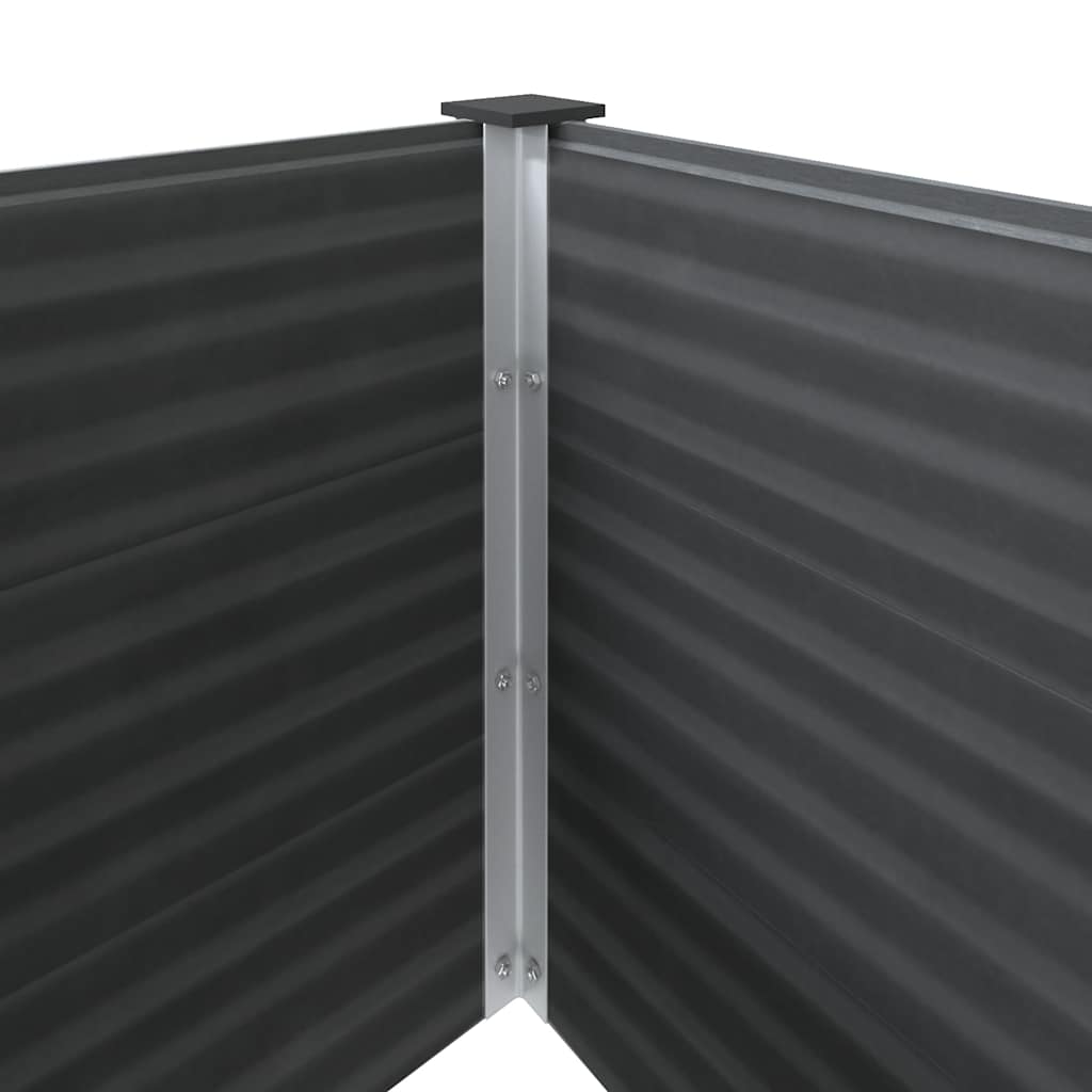 Maison Exclusive - Letto Rialzato da Giardino 250x100x91 cm in WPC Grigio - 6