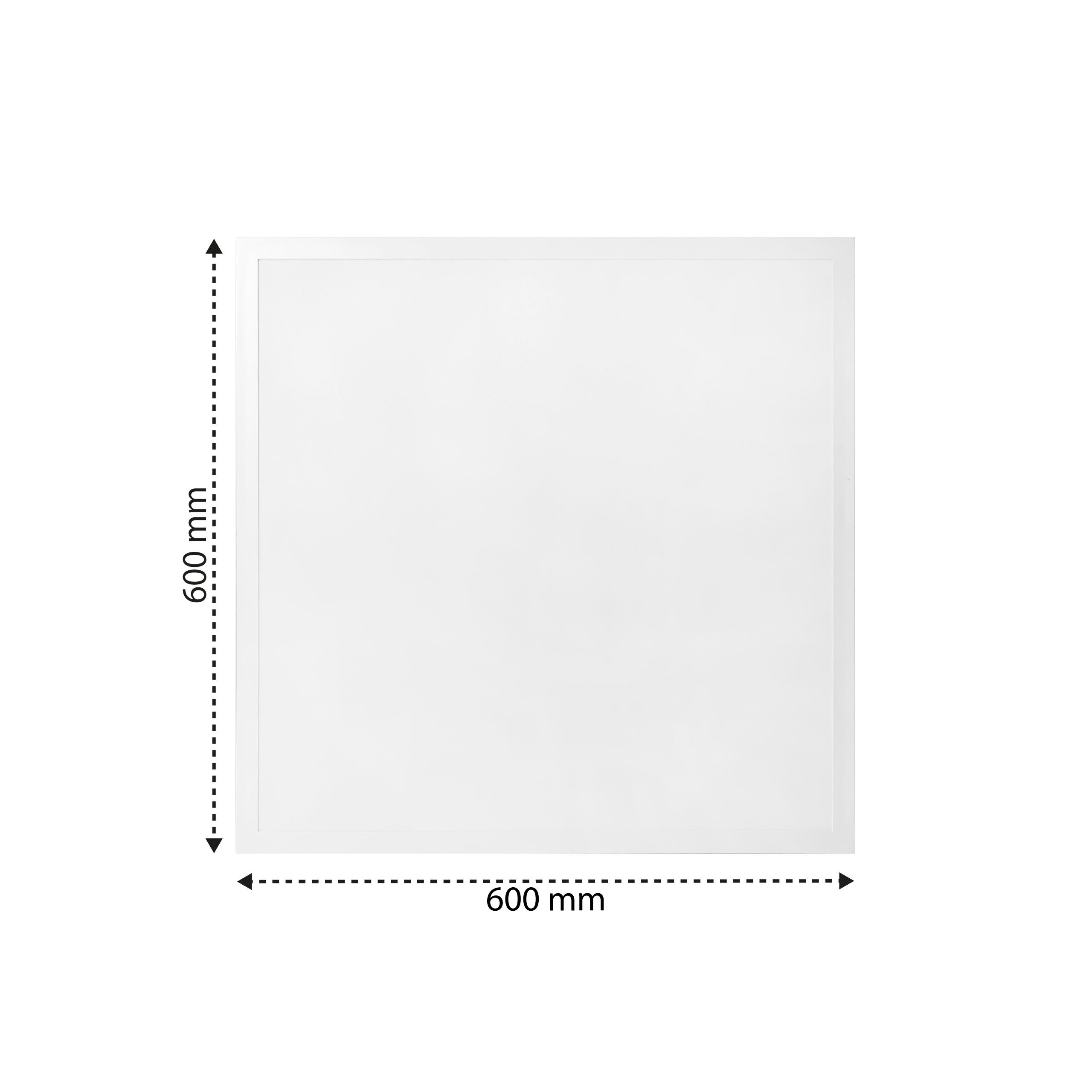 Panel LED natynkowy 60x60cm 28W 4500K neutralna biel sufitowy kwadratowy biały XUDO - 2