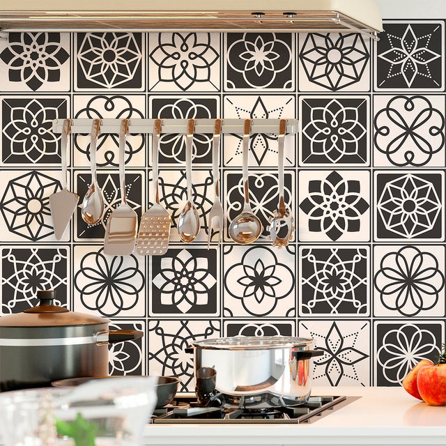 Autocolante Mural Carrelage adhésif Cuisine Salle de Bain - 30 STICKERS CARRELAGES AZULEJOS LIMA - 30stickers20x20cm