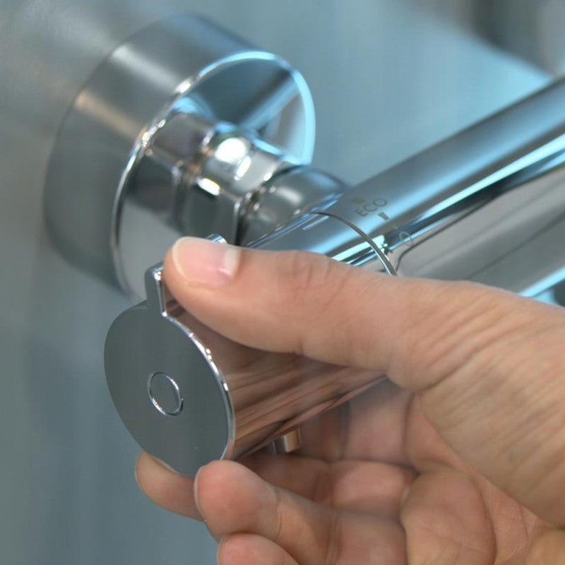 Pack mitigeur douche thermostatique HANSGROHE Ecostat 1001 CL + Barre et pommeau de douche Crometta Vario 2 jets Chromé - 9