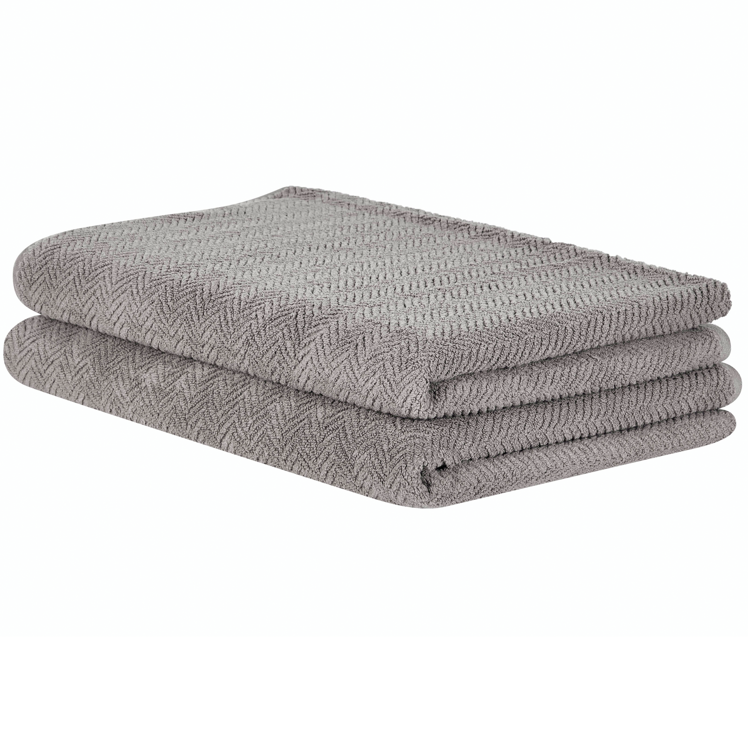 Lot De 2 Serviettes éponge Anciennes Fabriquées En France – Linge De Bain Vintage
