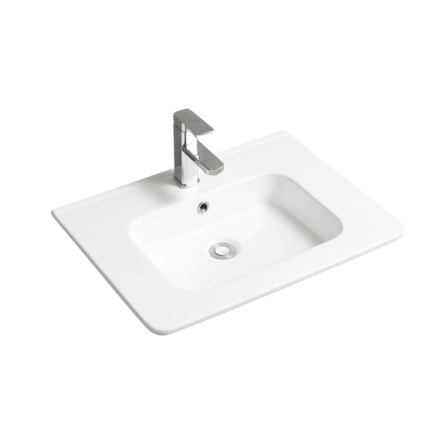 Vasque à encastrer rectangulaire - 60 x 46 cm - Blanc brillant - ORIS
