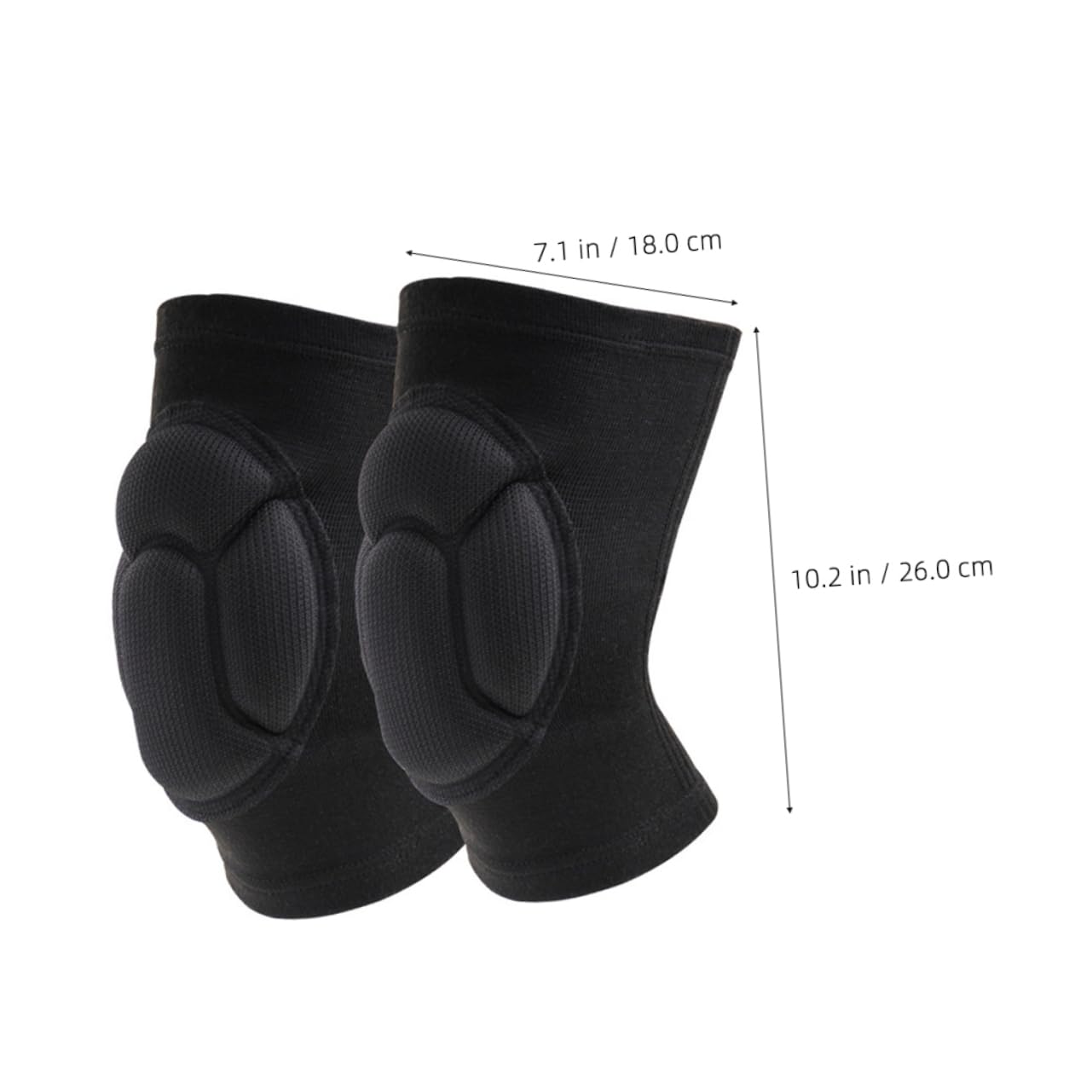 Genouillères confortables et amortissantes en mousse élastique, idéales pour jardinage, construction, danse, 1 paire, 26x18cm - 2