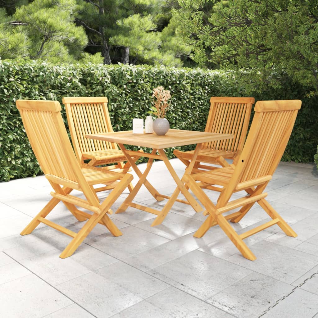 Salon de jardin en bois Marron 4 personnes | Leroy Merlin